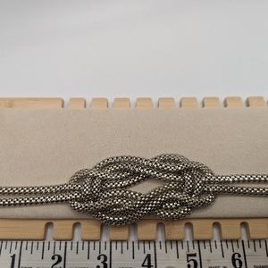 Ladies silver toned mesh bracelet 7  1/4 inches.  #2 Box D.